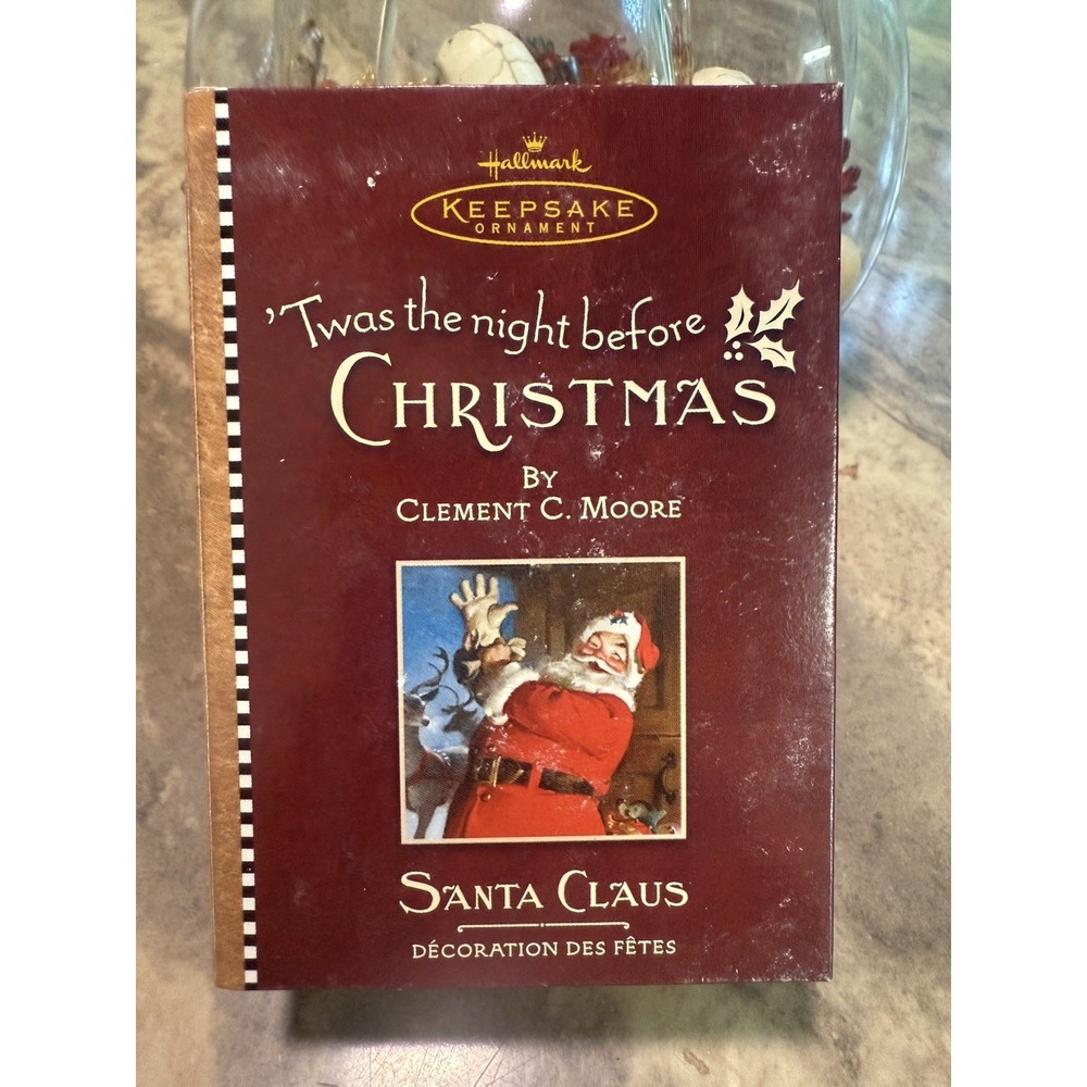 2001 Hallmark Keepsake Ornament Twas theβ Night Before Christmas Santa Claus